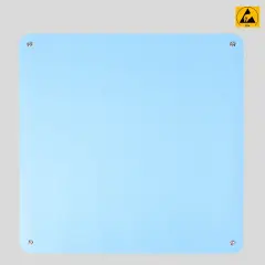 Premium ESD Rubber Table Mat (600mm x 610mm) with 4 x 10mm Studs (Blue)