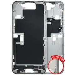 Mid-Frame Housing W/ Small Parts For iPhone 16 Pro Max (US Version) (Used OEM Pull: Grade B) (White Titanium)