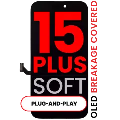Pantalla OLED para iPhone 15 Plus (Compatible Pro · XO7 3.0 Soft)