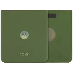 Back Cover Glass For Motorola Razr Plus / Razr 50 Ultra (XT2451 / 2024) / Razr Plus 2025 (XT2557 / 2025) (Premium) (Spring Green)