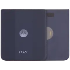 Back Cover Glass For Motorola Razr Plus / Razr 50 Ultra (XT2451 / 2024) / Razr Plus 2025 (XT2557 / 2025) (Premium) (Midnight Blue)