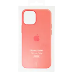 Silicon Case with MagSafe For iPhone 12 Mini (OEM Grade New) (Pink Citrus)