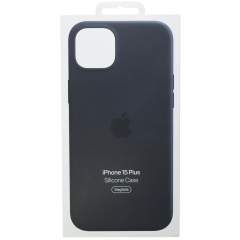 Silicon Case with MagSafe For iPhone 15 Plus (OEM Grade New) (Black)