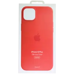 Silicon Case with MagSafe For iPhone 14 Plus (OEM Grade New) (Red)