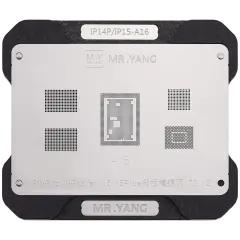 M.Y Board Transfer Reballing Stencil (A16) & Middle Layer Frame Reballing Platform For iPhone 14 Pro / 14 Pro Max / 15 / 15 Plus (M.Y)
