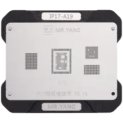 M.Y Board Transfer Reballing Stencil (A19) & Middle Layer Frame Reballing Platform For iPhone 17 Series (M.Y)