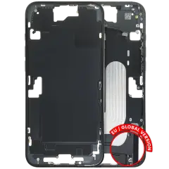 Mid-Frame Housing W/ Small Parts For iPhone 16 Plus (US Version) (Used OEM Pull: Grade C) (Black)