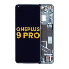 OLED Assembly With Frame For OnePlus 9 Pro (Non-Verizon 5G UW Frame) (Refurbished) (Forest Green)