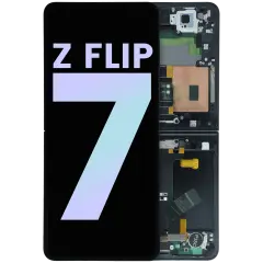 Inner OLED Assembly With Frame For Samsung Galaxy Z Flip 7 5G (US & International) (Service Pack) (Jet Black)
