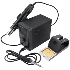 8586D 800W Solder Station 2 in 1 Hot Air Gun Lead-Free Rework Station and Soldering Iron (Quick)(110V / North American)