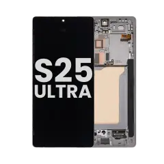 OLED Assembly With Frame For Samsung Galaxy S25 Ultra 5G (Used OEM Pull Grade B) (US & International Version) (Titanium Gray)