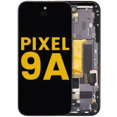 OLED Assembly With Frame (With Fingerprint Sensor ) For Google Pixel 9A (Refurbished) (Obsidian)