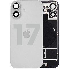 Back Glass w/ MagSafe Magnet & NFC & Flashlight Flex For iPhone 17 (Used OEM Pull: Grade B) (White)