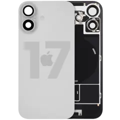 Back Glass w/ MagSafe Magnet & NFC & Flashlight Flex For iPhone 17 (Used OEM Pull: Grade C) (White)