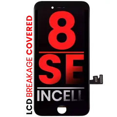 LCD Assembly With Steel Plate For iPhone 8 / SE (2020 / 2022) (Aftermarket Pro: XO7 Incell) (Black)