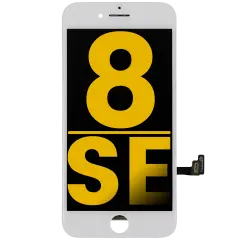 LCD Assembly With Steel Plate For iPhone 8 / SE (2020 / 2022) (Refurbished) (White)