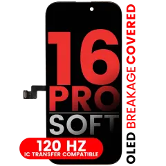OLED Assembly For iPhone 16 Pro (Aftermarket Pro: XO7 Soft) (120HZ)