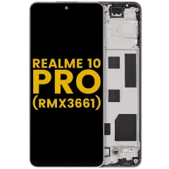 LCD Assembly With Frame For Realme 10 Pro (RMX3661) (Refurbished) (Hyperspace Gold)