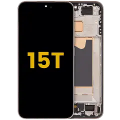 OLED Assembly With Frame For Xiaomi 15T (Refurbished) (Rose Gold)