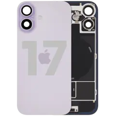 Back Glass w/ MagSafe Magnet & NFC & Flashlight Flex For iPhone 17 (Used OEM Pull: Grade C) (Lavender)