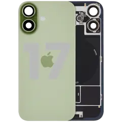 Back Glass w/ MagSafe Magnet & NFC & Flashlight Flex For iPhone 17 (Used OEM Pull: Grade C) (Sage )