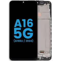 LCD Assembly With Frame For Samsung Galaxy A16 5G (A166 / 2024) (6.59" ) (US Version) (Aftermarket : incell ) (All Colors)