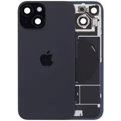 Back Glass w/ MagSafe Magnet & NFC & Flashlight Flex For IPhone 15 (Genuine OEM) (Black)