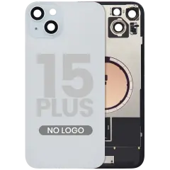 Back Glass w/ MagSafe Magnet For iPhone 15 Plus (Aftermarket) (Blue) (No Logo)