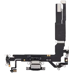 Charging Port Flex Cable For iPhone 17 (Used OEM Pull) (Black)