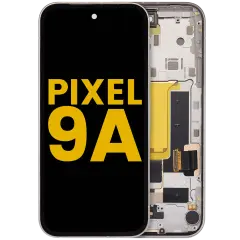 OLED Assembly With Frame Compatible (With Fingerprint Sensor) For Google Pixel 9A (Refurbished) (Porcelain)