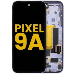 OLED Assembly With Frame Compatible (With Fingerprint Sensor) For Google Pixel 9A (Refurbished) (Iris)