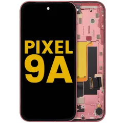 OLED Assembly With Frame (With Fingerprint Sensor ) For Google Pixel 9A (Refurbished) (Peony)