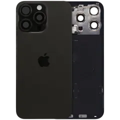 Back Glass w/ MagSafe Magnet & NFC & Flashlight Flex For IPhone 15 Pro Max (Genuine OEM) (Black Titanium)