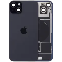 Back Glass w/ MagSafe Magnet & NFC & Flashlight Flex For IPhone 15 Plus (Genuine OEM) (Black)
