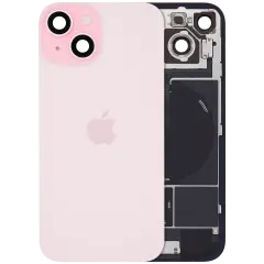 Back Glass w/ MagSafe Magnet & NFC & Flashlight Flex For IPhone 15 (Genuine OEM) (Pink)