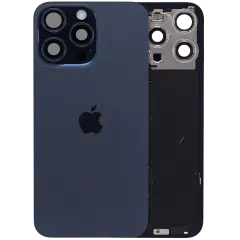 Back Glass w/ MagSafe Magnet & NFC & Flashlight Flex For iPhone 15 Pro Max (Genuine OEM) (Blue Titanium) (UK / EU Version )