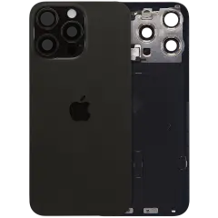 Back Glass w/ MagSafe Magnet & NFC & Flashlight Flex For iPhone 15 Pro Max (Genuine OEM) (UK / EU Version) (Black Titanium)