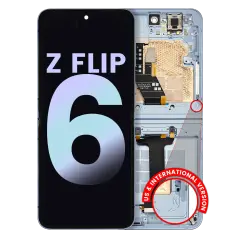 Inner OLED Assembly With Frame For Samsung Galaxy Z Flip 6 5G (US & International) (Service Pack) (Blue)