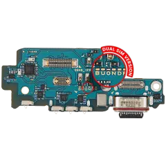 Charging Port Board With Sim Card Reader For Samsung Galaxy S26 Ultra (S948O) (Dual Card Version) (Premium)
