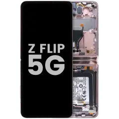 Inner OLED Assembly For Samsung Galaxy Z Flip 5G (US & International) (Used OEM Pull Grade B) (Mystic Bronze)
