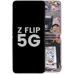 Inner OLED Assembly For Samsung Galaxy Z Flip 5G (US & International) (Used OEM Pull Grade A) (Mystic Bronze)