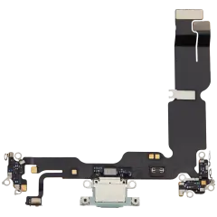 Charging Port Flex Cable For iPhone 15 Plus (Used OEM Pull) (Green)