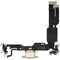 Charging Port Flex Cable For iPhone 15 Plus (Used OEM Pull) (Yellow)