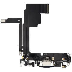 Charging Port Flex Cable For iPhone 15 Pro (Used OEM Pull) (Blue Titanium)