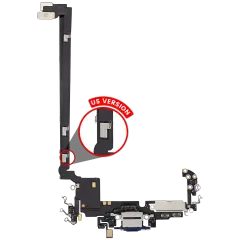 Charging Port Flex Cable For iPhone 17 Pro Max (Used OEM Pull) (US Version) (Deep Blue)