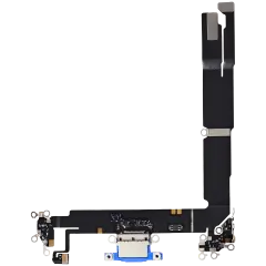 Charging Port Flex Cable For iPhone 16 Plus (Used OEM Pull) (Ultramarine)