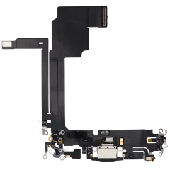 Charging Port Flex Cable For iPhone 15 Pro Max (Used OEM Pull) (Black Titanium)