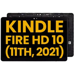 LCD Assembly With Frame For Amazon Kindle Fire HD 10 (11th Gen, 2021) (Refurbished) (All Colors)
