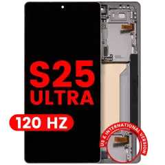 OLED Assembly With Frame For Samsung Galaxy S25 Ultra 5G (US & International) (Aftermarket Plus) (120Hz) (Titanium Pink Gold / Jade Green / Grey)