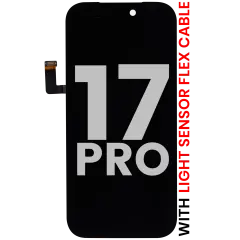 OLED Assembly For iPhone 17 Pro With Light Sensor Flex Cable (Used OEM Pull: Grade A)